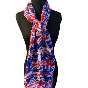 NWOT‎ Britain Flag Scarves, Beach Cover-up Unisex By Blu
